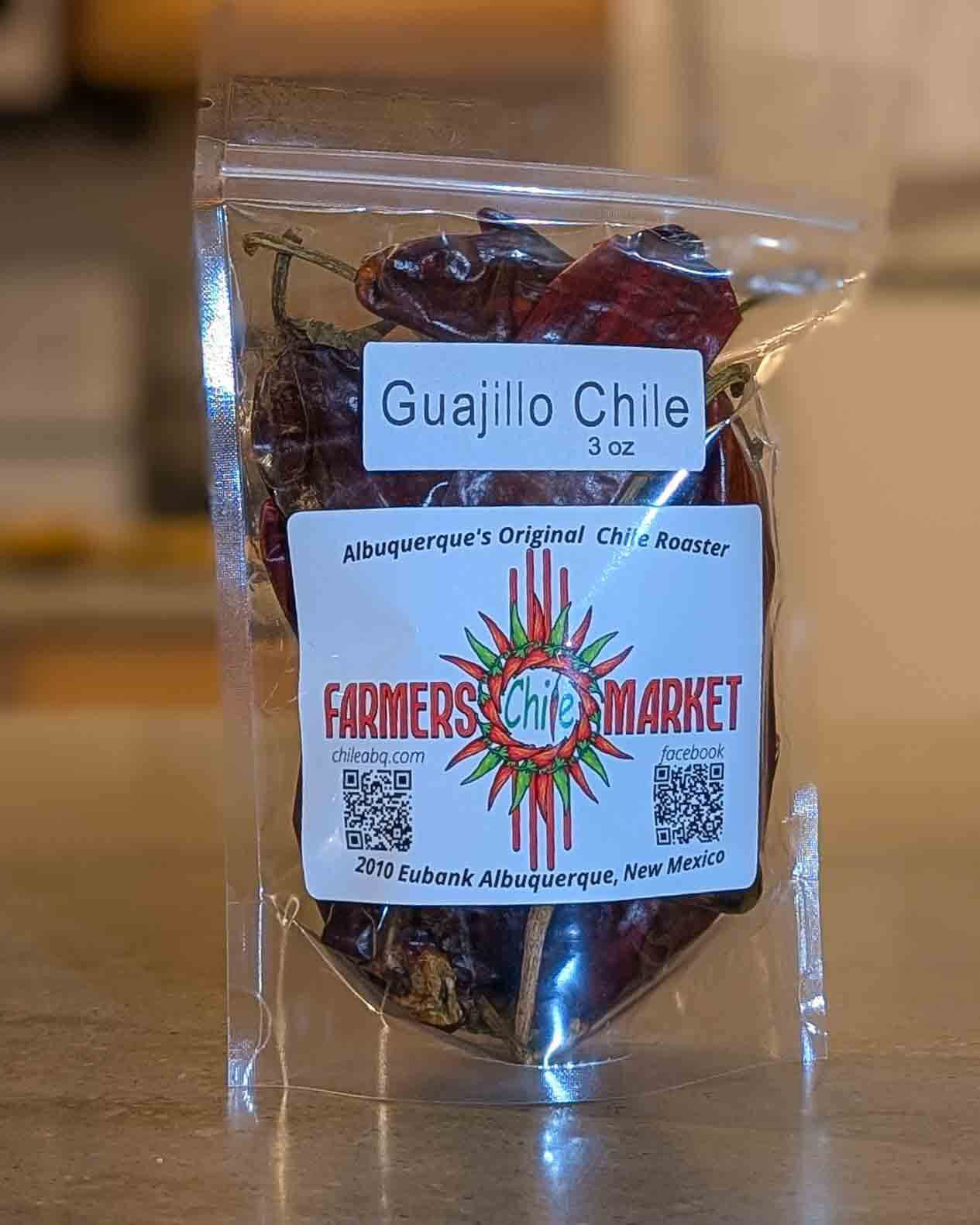 3 oz bag of Mexican guajillo chile